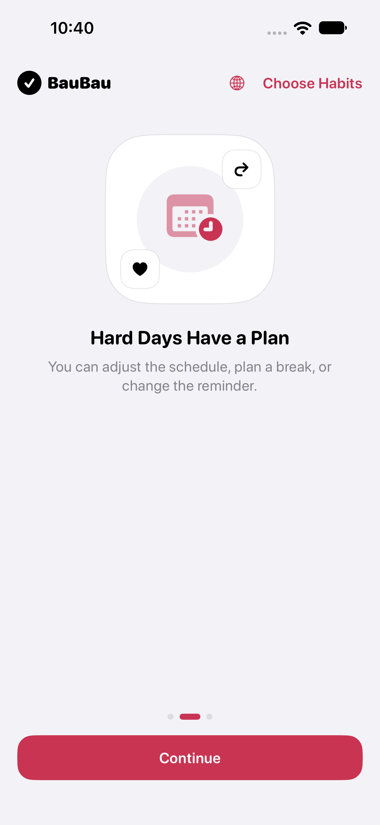 BauBau helps you plan for difficult days